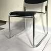 Office chairs: Low back leather office visitor chair thumb 2