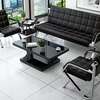 Office Sofa; Stitched Leather Office Lounge Sofa thumb 0