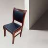 Mahogany 4 Leg-Leather Padded Guest Office Chair thumb 11