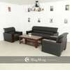 Office Sofa: 5 Seater Black Office Sofa In Mummius thumb 1
