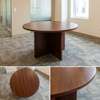 Round  Wooden Conference Table thumb 1