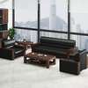 Leather 5 Seater Waiting Office Sofa thumb 3