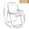 Armless Clear Foldable Plastic Chair thumb 9