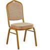 Office Chair: Brown Steel Base Banquet Chair thumb 4