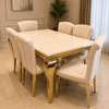 Dining Set  Gold Frame ,marble top ( imported) thumb 0