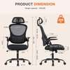 Mesh Office Chair with Adjustable Headrest & Lumbar Support thumb 0