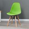 Plastic chairs: Green plastic eames dine chair thumb 2