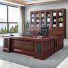 2 M L Shaped Mahogany Executive Office Desk thumb 0
