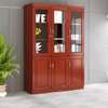 3 door mahogany wooden file cabinet thumb 2