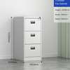 Office cabinet: 3-drawer steel office filing cabinet thumb 1
