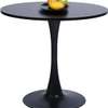 31.5” Black Round Dining Table with Tulip Base thumb 1
