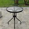 Modern Round Glass Top Dining Table thumb 5