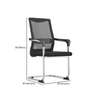 Office Chair: Cantilever Black Mesh Chair with Armrest thumb 0