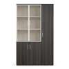 Office cabinet: 3-door wooden executive file cabinet thumb 1