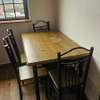 Dining Table Set with Metal Frame Chairs thumb 3