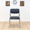 Office chairs: Low back leather office visitor chair thumb 3