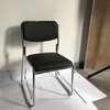 Office chairs: Low back leather office visitor chair thumb 4