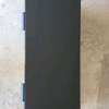 Modern TV Stand Black with Blue Drawers Storage thumb 1