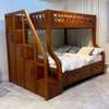 Wooden Bunk Bed Full/Twin with Storage Drawers thumb 0
