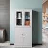 Modern Steel Storage Cabinet with Shelves thumb 0