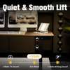 Office Desk: Adjustable Electric, Rustic Finish, Workstation thumb 5
