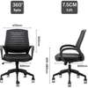 Prime Medium Back Strong Mesh Swivel Chair thumb 3