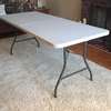 Dining Table; Modern White 1.8m Foldable Table thumb 1