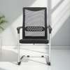 Office Chair: Cantilever Black Mesh Chair with Armrest thumb 1