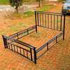 Quality and durable metallic beds with wooden finish thumb 5