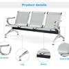 3-Link Metallic Waiting Room Bench thumb 4