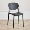 Outdoor Chair; Black Plastic Dining Chair in Marani thumb 2