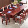 Mahogany 2.4m Curved Edge Conference Office Table thumb 9