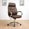 Brown Executive Leather Office Chair thumb 3