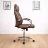 Brown Executive Leather Office Chair thumb 1