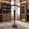 Coat Hanger; Mahogany coat hanger thumb 5