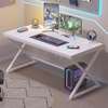 White Oak Desk; 55 Inch, Modern Pc Gaming, Executive Desk thumb 0