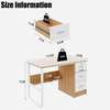 Office Desk 120x60cm; Industrial Design With Storage Shelves thumb 0