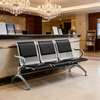 Office Bench: 3 Seater Black Office Bench In Magena thumb 8