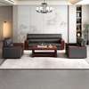 Office Sofas : 5-Seater Leather Office Sofa thumb 1