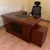 Office Desk; 1.4M Mahogany L-Shaped Office Desk thumb 7