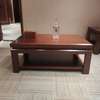 60cm by 60cm Mahogany Office Coffee Table thumb 3