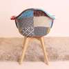 Dining Chair: Fabric Upholstered Seat and Curved Back Chair thumb 2