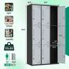 Storage Cabinets: 9-Locker Steel Office Cabinet thumb 7