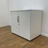 2-Door Wooden Credenza Cabinet in White thumb 6