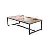 Conference tables: 2400mm meeting table with metal legs thumb 1