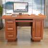 120cm Sleek Oak Writing Mahogany Senate Desk thumb 0