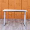 Office desk: Height adjustable officewooden table- manual thumb 0