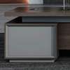L-shaped Wooden Desk; Modern Home Office With File Drawers thumb 2