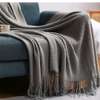 Knitted tassel throw blankets thumb 6