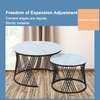 Nesting Coffee Table: 2-in-1 Marble Top, Gold Frame thumb 4